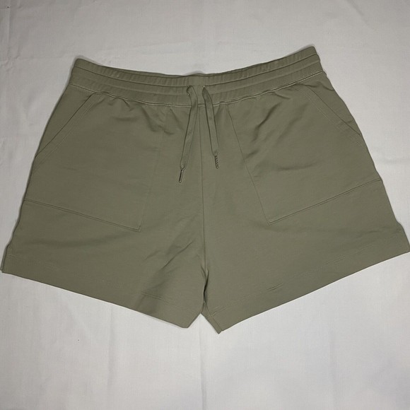 MM LAFLEUR Size XL The Felix Short Light French Terry Laurel Green High Rise - Picture 2 of 8